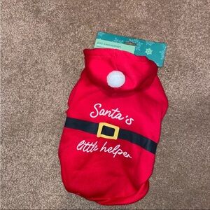 Red and Black Dog Santa Costume with Belt